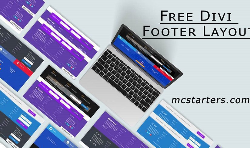 Download Free Divi footer layout pack
