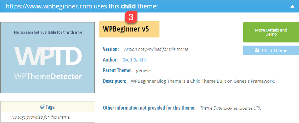 wp theme detector