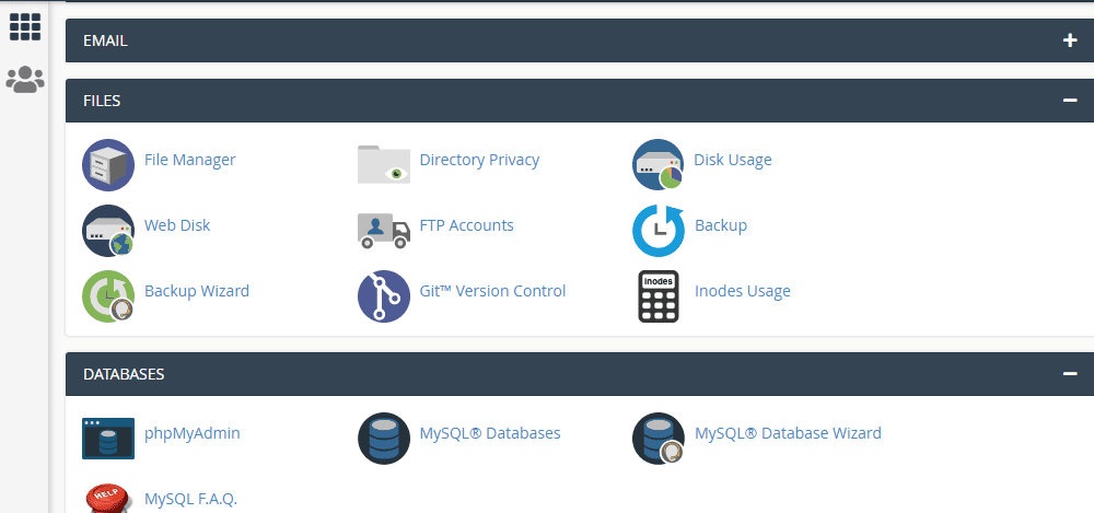 File Manager under Cpanel