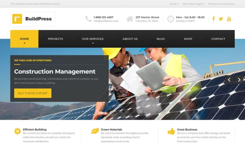 Best Construction WordPress Themes 2022