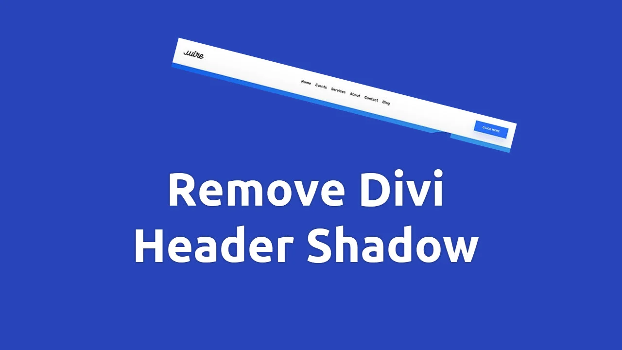 How to Remove Divi Header Shadow