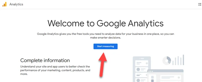 Welcome to Google Analytics