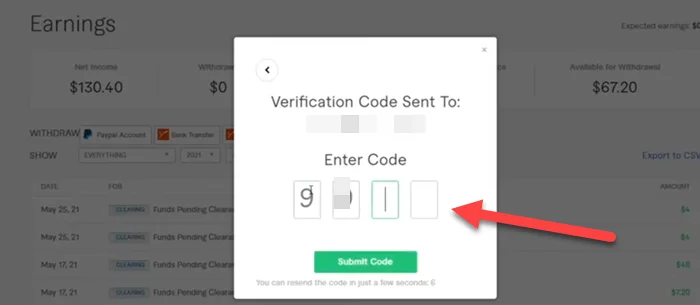 Enter Verification Code