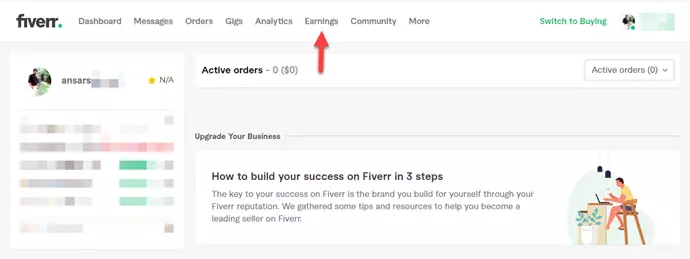 add or link a Payoneer account on Fiverr