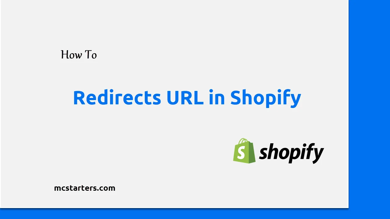 redirects URL in Shopify