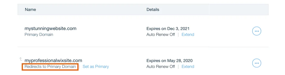 301 redirect from one domain to another