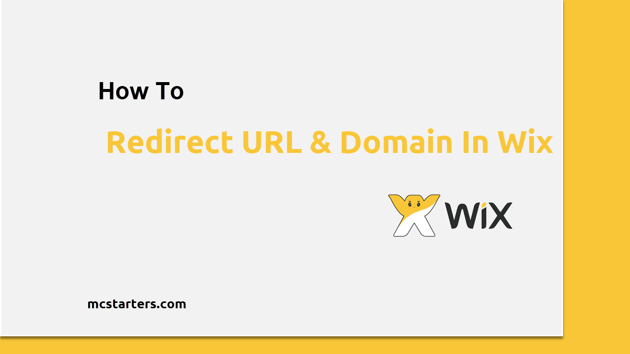 How to redirect url in wix website & redirect from one domain to another.