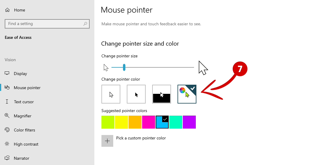 Change Pointer Color