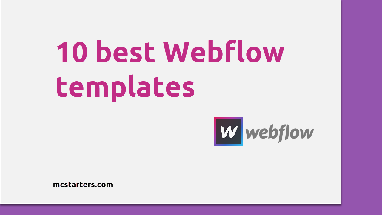 best Webflow templates