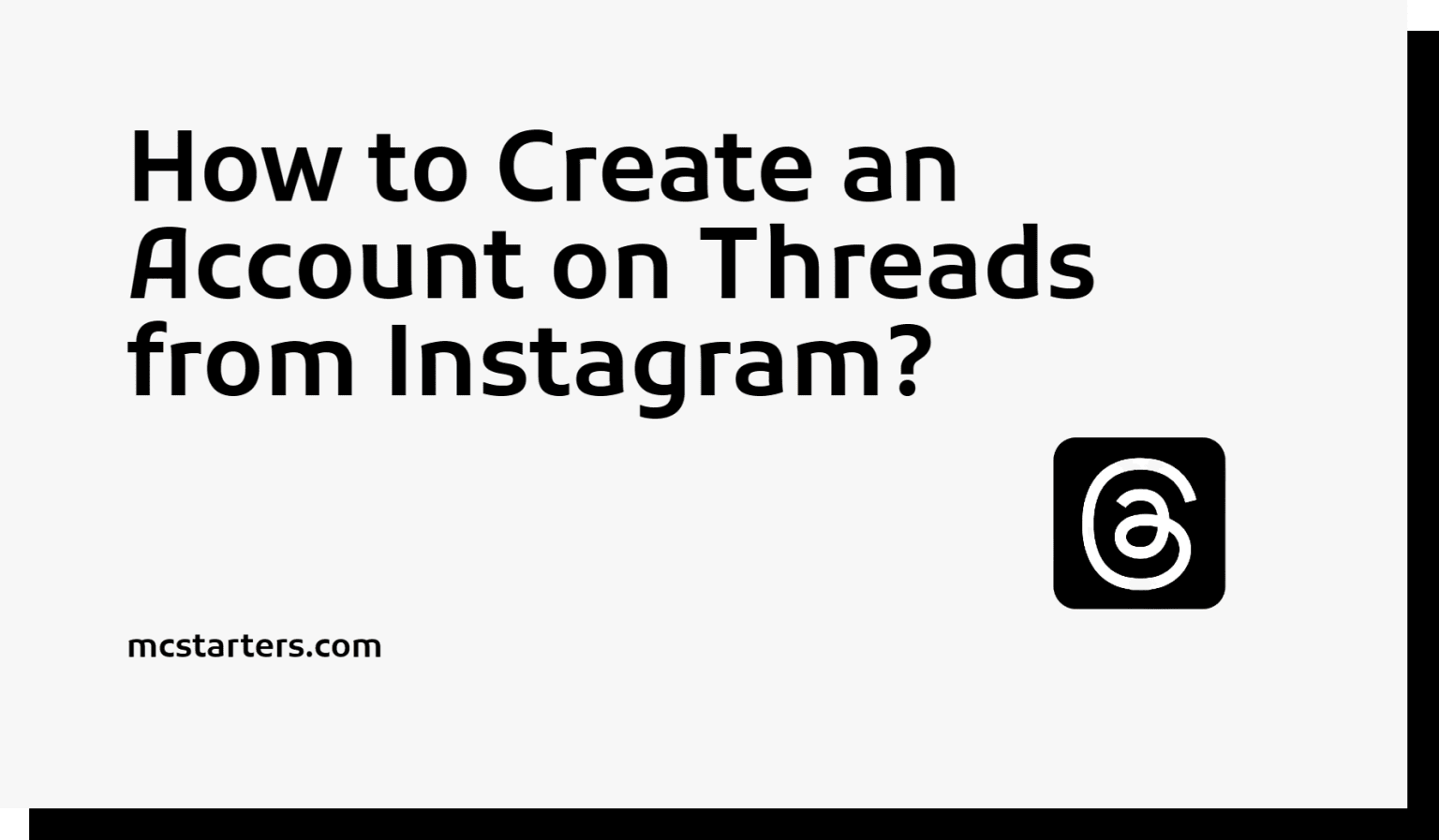 Creating An Account On Threads From Instagram/Step-by-Step Guide: