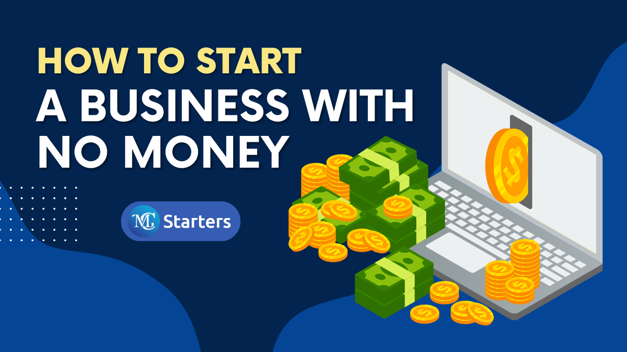 start a business with no money