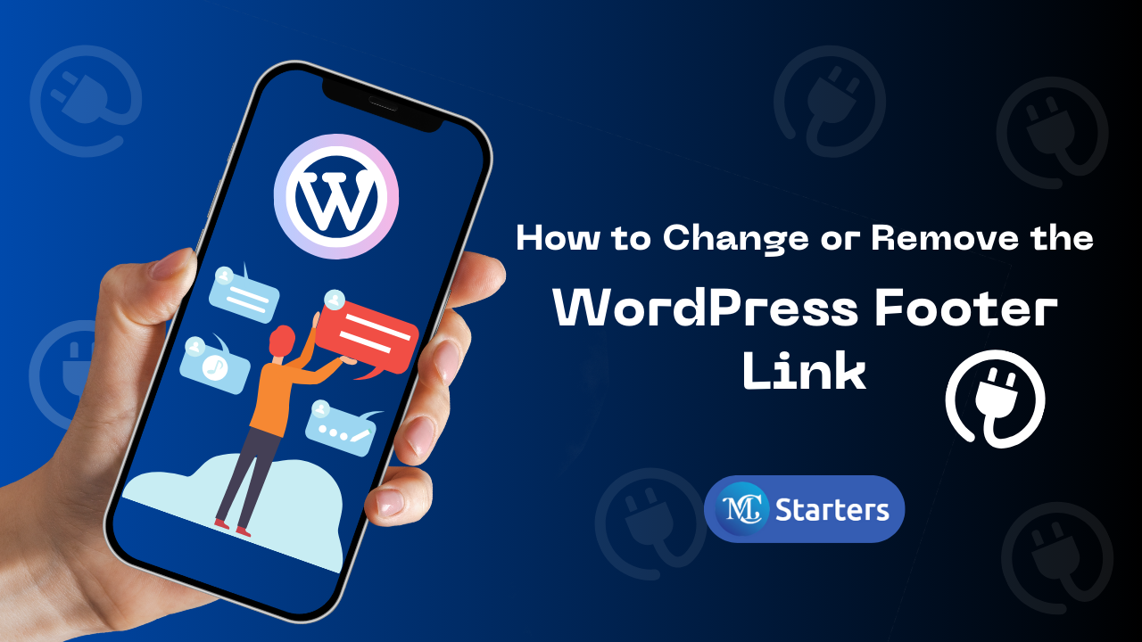 How to Change or Remove the WordPress Footer Link?
