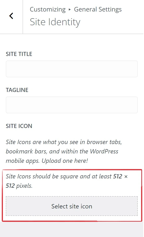 WordPress Site Icon