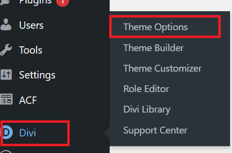 Export Divi Theme Options in Divi