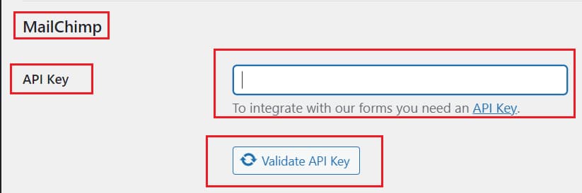 Integrate Elementor and Mailchimp