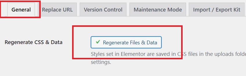 Regenerate CSS & Data