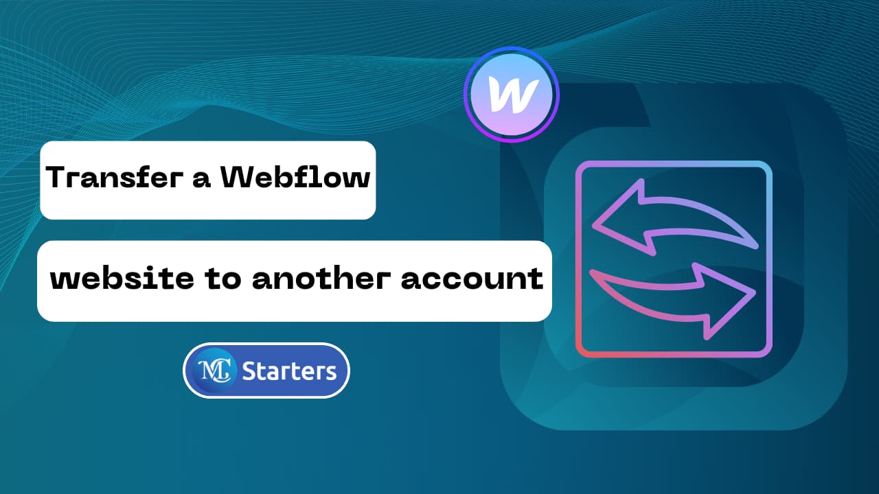 transfer a Webflow website to a client's account