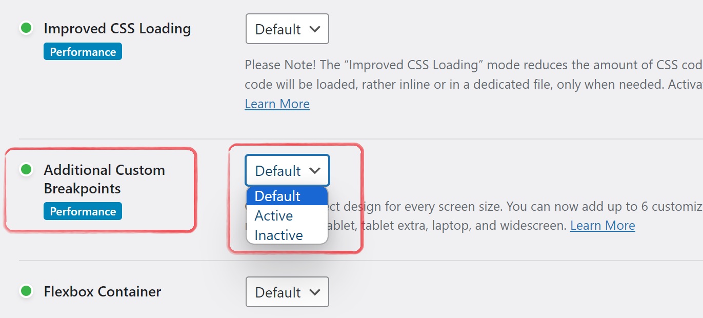 Additional Custom Breakpoints