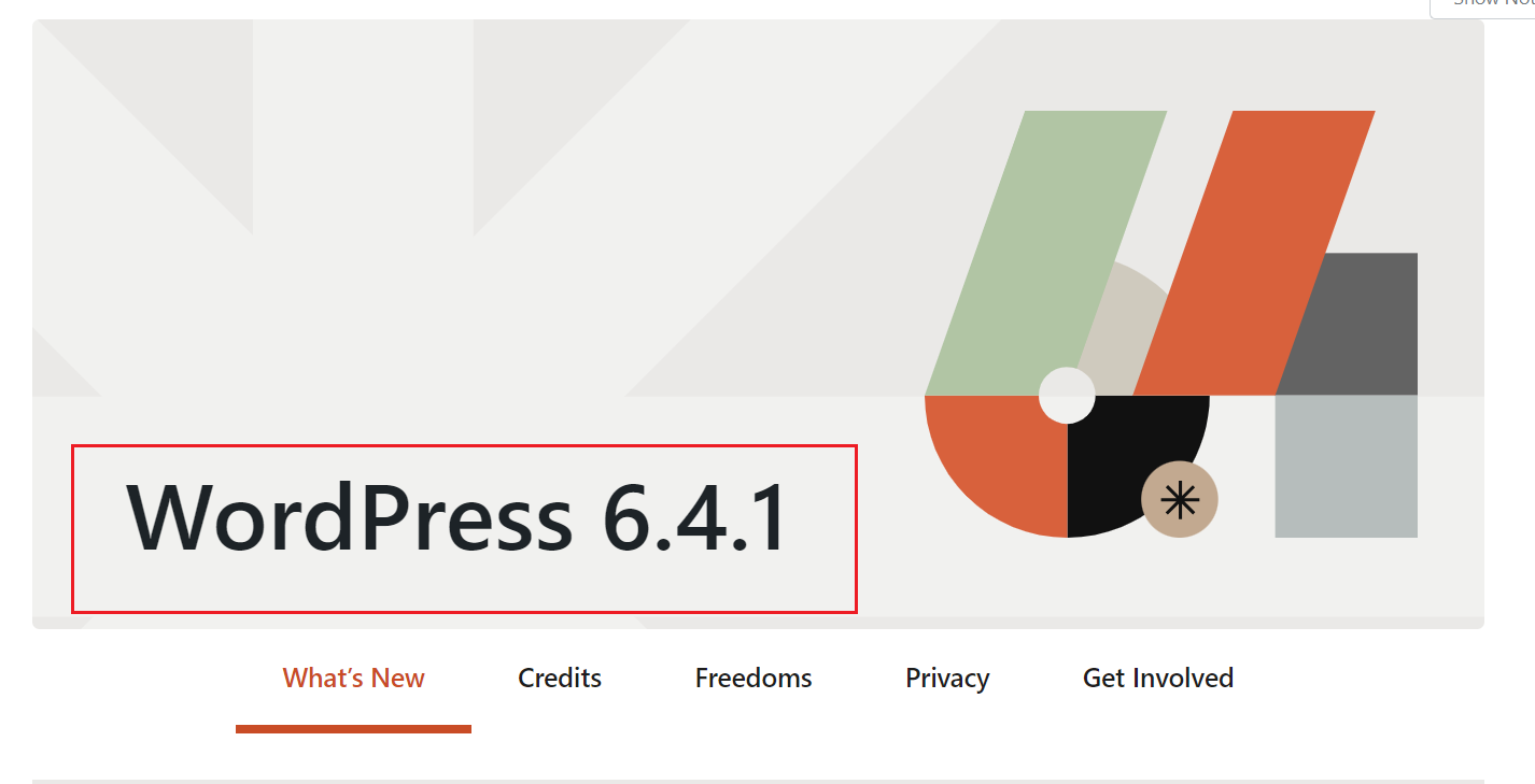 Press the WordPress icon in the top left corners and select About WordPress. It can show the datils of your WordPress versions with new features.