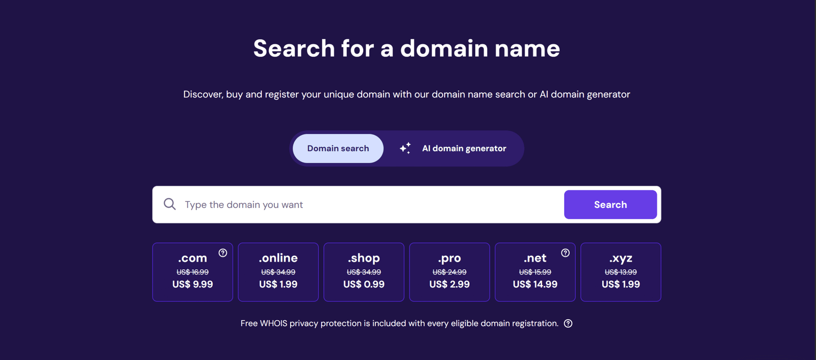 Hostinger Domains Review