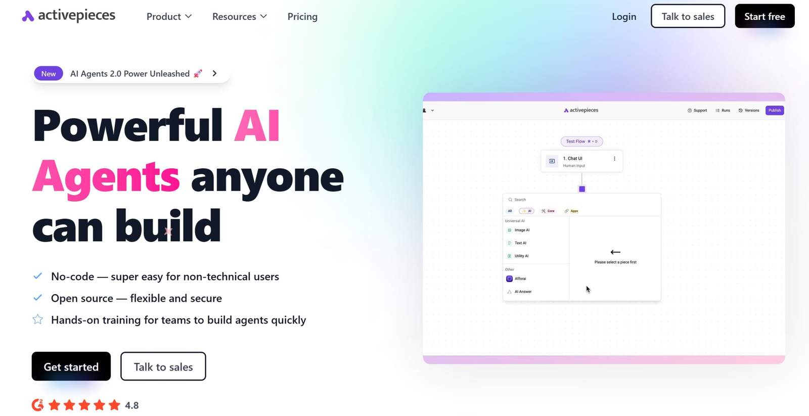 Activepieces – Best Open Source with UI