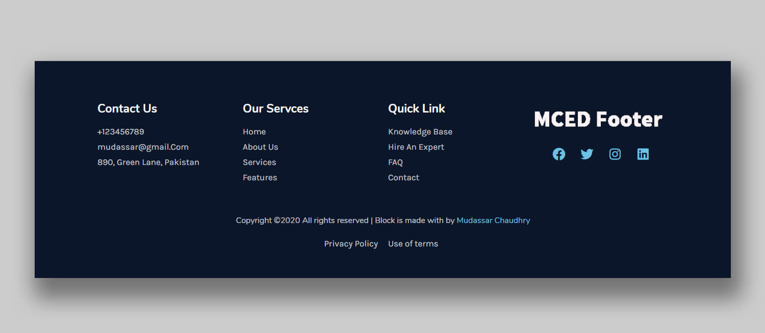 free-elementor-footer-templates-ch-mudassar-shakeel-starters