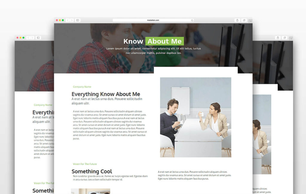 V1 About Business Elementor Templates