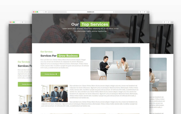 V1 Services Business Elementor Templates
