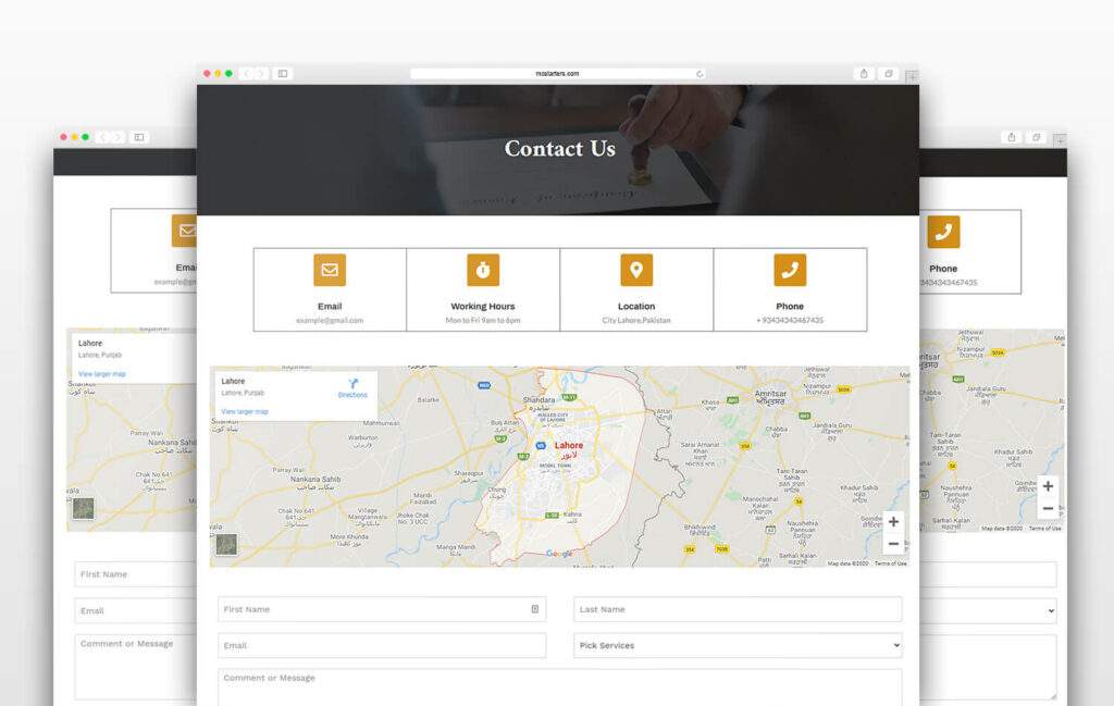 V3 Contact Law Elementor Templates