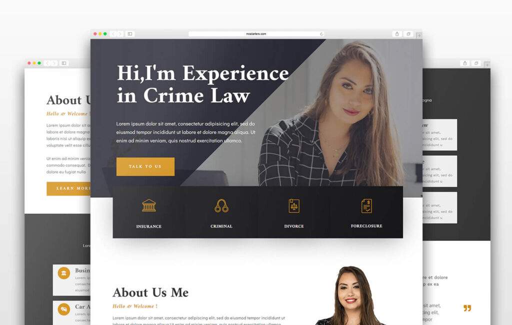 V3 Home Law Elementor Templates