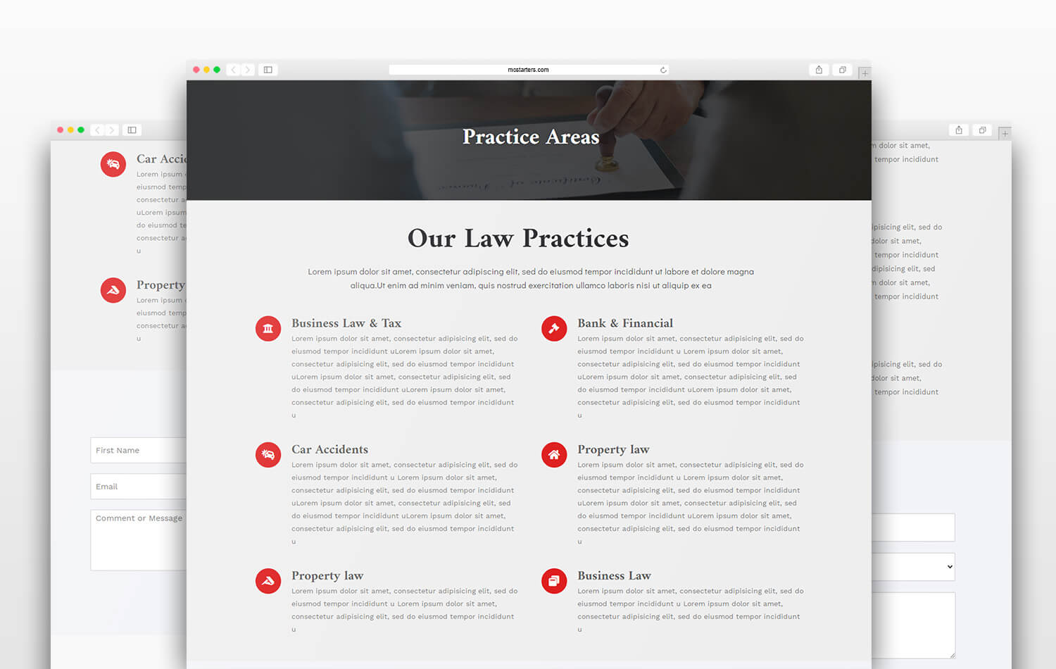 V3 Practice Area Law Elementor Templates