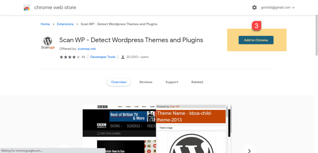How to Find Which WordPress Theme a Site is Using 15 scan wp add to chrome
