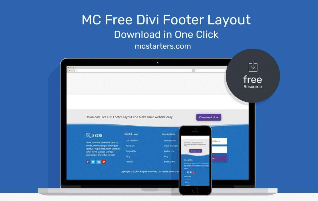 free divi footer layout 3 1