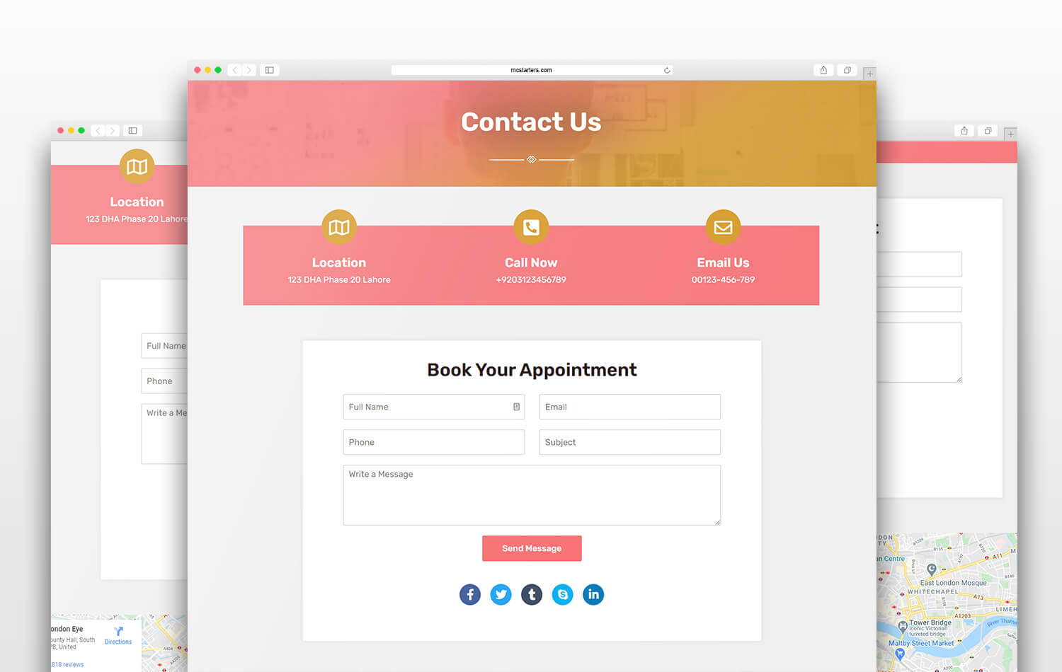 Agency Contact Elementor Template 1