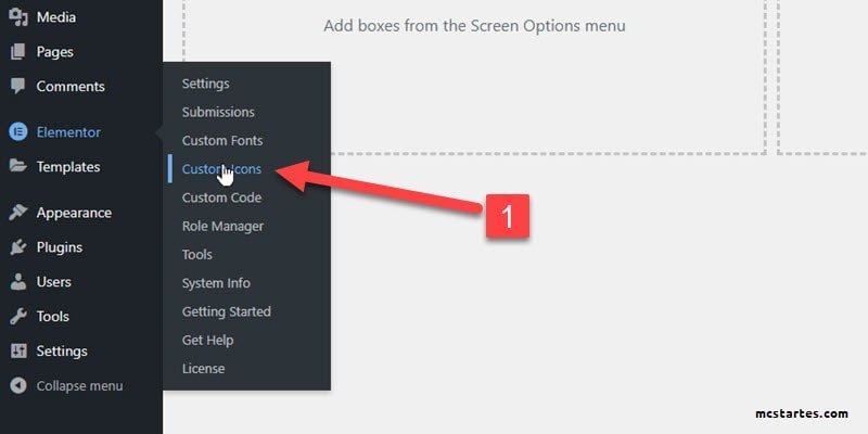 How to Add Custom Icons to Elementor Pro & Elementor Free 1 Click on Elementor Custom Icons Screenshot