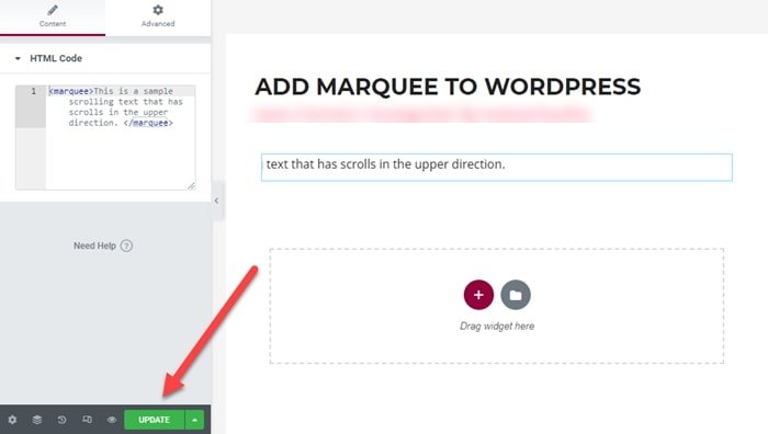 Add scrolling text in WordPress, Elementor, Divi 5 add scroll text in Elementor