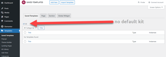 How to Fix Default Kit Missing Error in Elementor 1 Default Kit Missing Error in Elementor-min