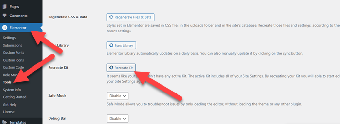 How to Fix Default Kit Missing Error in Elementor 2 Fix Default Kit Missing Error in Elementor-min
