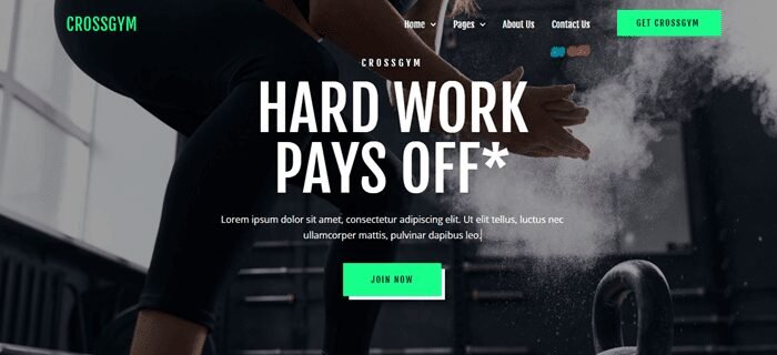 Best Elementor Template Kits For WordPress Website (Free + Pro) 2024 16 15-CrossGym-–-Gym-Fitness-Elementor-Template-Kit-min