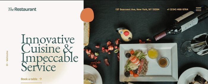 Best Elementor Template Kits For WordPress Website (Free + Pro) 2024 18 17-The-Restaurant-–-Elementor-Template-Kit-min
