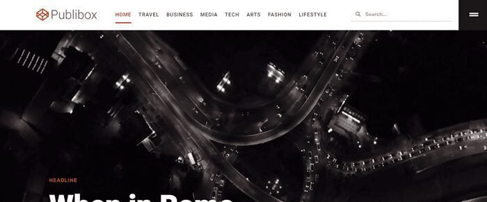 Best Elementor Template Kits For WordPress Website (Free + Pro) 2024 19 18-Publibox-Blog-News-Magazine-Elementor-Template-Kit-min