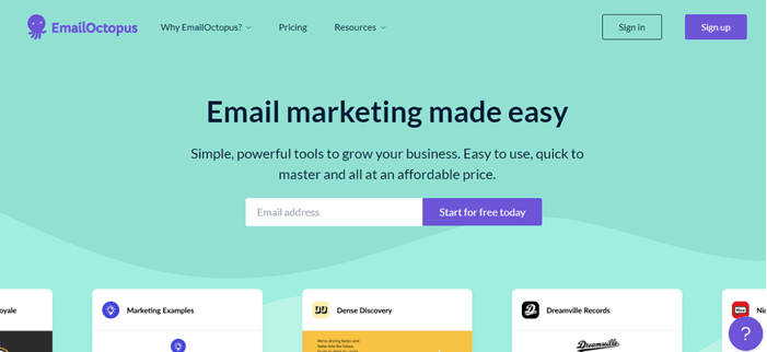 5 Best Email Marketing Services For Small and Large Businesses 2 EmailOctopus-Email-Marketing