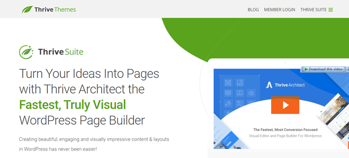 8 Best Page Builder For WordPress 5 Thrive Architect WordPress Builder