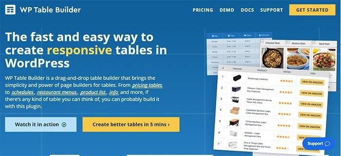 Best WordPress Table Plugins 5 WP-Table-Builder