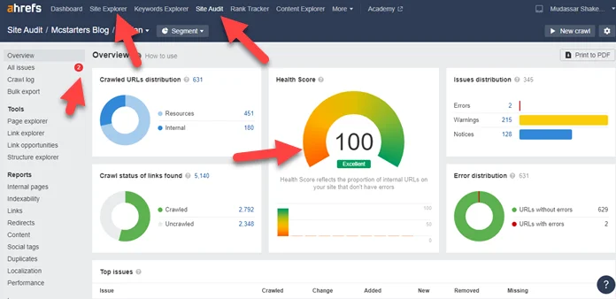 How to create free ahref account 12 Ahref Dashboard Mc Starters