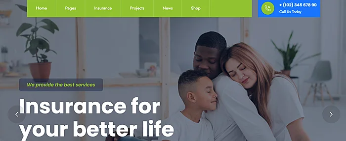6 best insurance theme for Elementor 4 Insolan – Insurance Agency WordPress