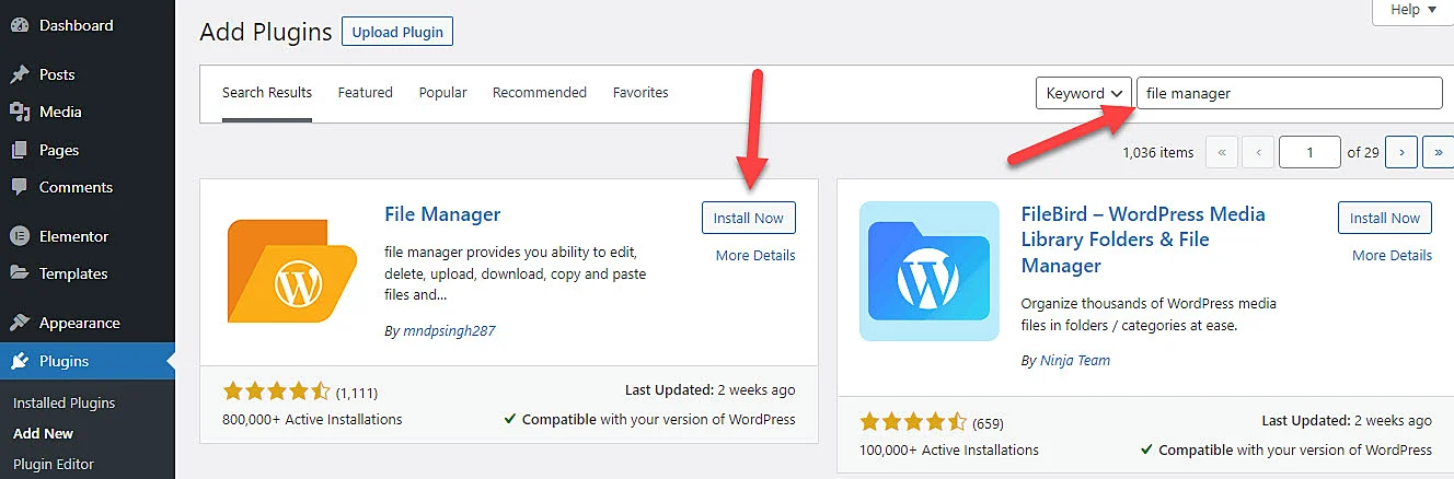 Four Steps to Create a Robots txt File for Your Website 2 Install and Activate File Manager