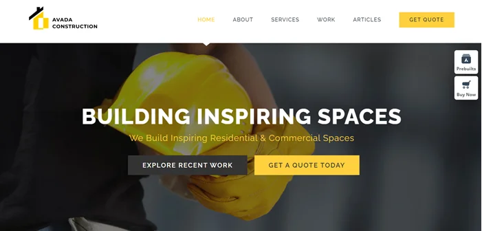 Best Construction WordPress Themes 2022 1 Avada Construction WordPress Theme