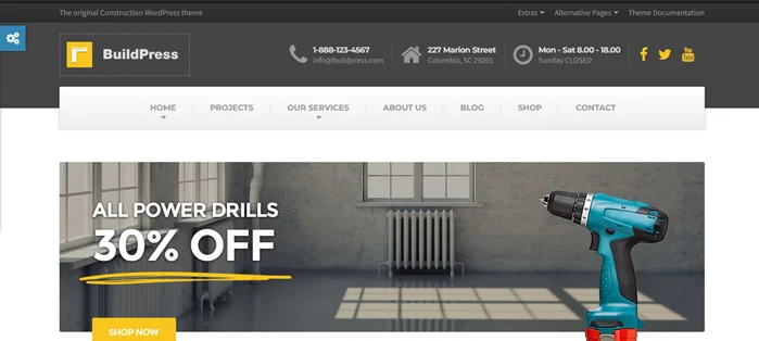 Best Construction WordPress Themes 2022 3 BuildPress - Multi-purpose Construction and Landscape WP Theme