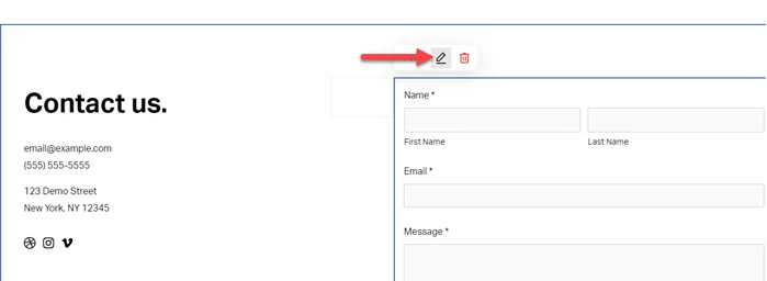 How to Redirect to another page after form submit Squarespace 1 Edit SquareSpace Form